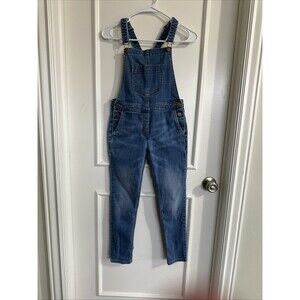 Crewcuts Girls Size 10 Overalls Skinny Ankle Blue Denim Kids